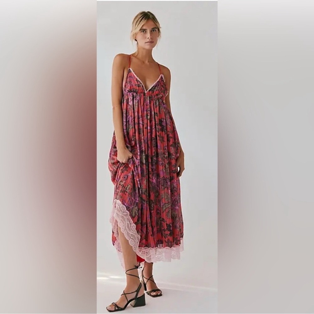 Free People Primmy Printed Midi Dress